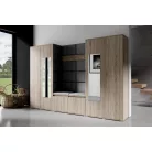 Blum 10 kárpitozott előszobafal tükörrel, sonoma - fekete 16