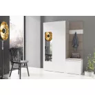 Blum 11 kárpitozott előszobafal tükörrel, fehér - bézs 03