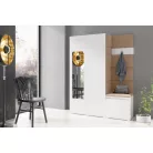 Blum 11 kárpitozott előszobafal tükörrel, fehér - bézs 04