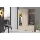 Blum 11 kárpitozott előszobafal tükörrel, sonoma - barna 05