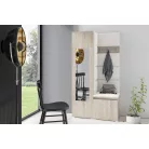 Blum 13 kárpitozott előszobafal tükörrel, sonoma - krém 01