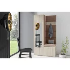 Blum 13 kárpitozott előszobafal tükörrel, sonoma - barna 07