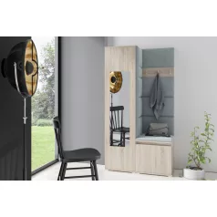   Blum 13 kárpitozott előszobafal tükörrel, sonoma - szürke 14