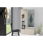 Blum 13 kárpitozott előszobafal tükörrel, sonoma - menta 21 - egyedi