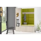 Blum 14 kárpitozott előszobafal tükörrel, sonoma - zöld 12 - egyedi