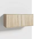 Blum 16 kárpitozott előszobafal tükörrel, sonoma - krém 01