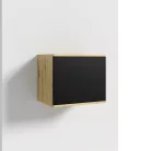 Blum 18 kárpitozott előszobafal tükörrel, artisan/fekete - ezüst 33 - egyedi