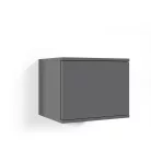 Blum 18 kárpitozott előszobafal tükörrel, grafit - krém 01