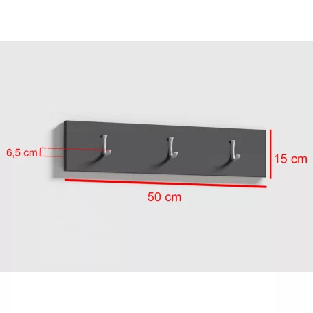 Blum 20 kárpitozott előszobafal tükörrel, artisan/fekete - bézs 04