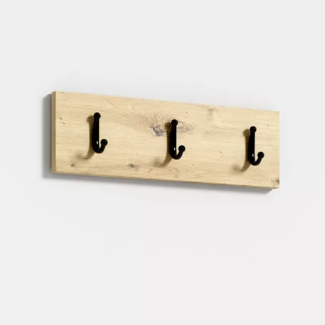 Blum 20 kárpitozott előszobafal tükörrel, artisan/fekete - rózsaszín 19 - egyedi