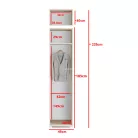 Blum 21 kárpitozott előszobafal tükörrel, artisan/fekete - oliva zöld 27 - egyedi