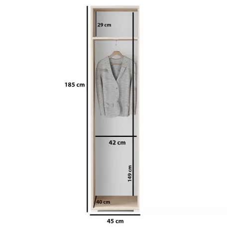 Blum 22 kárpitozott előszobafal tükörrel, artisan/fekete - oliva zöld 27 - egyedi
