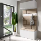 Blum 23 kárpitozott előszobafal, fehér - bézs 04
