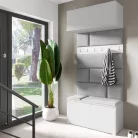 Blum 23 kárpitozott előszobafal, fehér - szürke 14