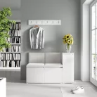 Blum 25 kárpitozott előszobafal, fehér - krém 01