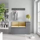 Blum 25 kárpitozott előszobafal, grafit - sárga 18 - egyedi