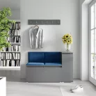 Blum 25 kárpitozott előszobafal, grafit - sötétkék 31 - egyedi