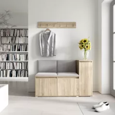   Blum 25 kárpitozott előszobafal, sonoma - ezüst 32 - egyedi