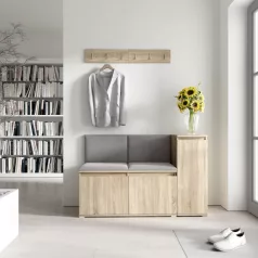   Blum 25 kárpitozott előszobafal, sonoma - ezüst 33 - egyedi