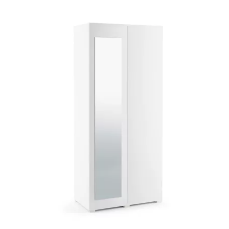 Blum 27 kárpitozott előszobafal tükörrel, fehér - krém 01