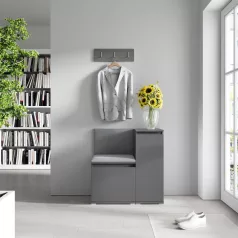 Blum 30 kárpitozott előszobafal, grafit - szürke 15
