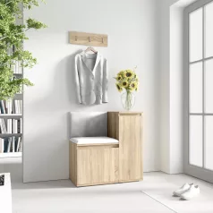   Blum 30 kárpitozott előszobafal, sonoma - ezüst 32 - egyedi