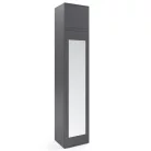Blum 32 kárpitozott előszobafal tükörrel, grafit - bézs 04