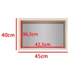 Blum 32 kárpitozott előszobafal tükörrel, sonoma - barna 07