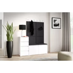 Blum 34 kárpitozott előszobafal, fehér - fekete 16