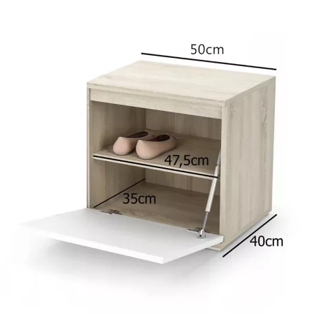 Blum 36 kárpitozott előszobafal, sonoma - bézs 02
