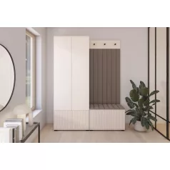 Rayo 1 kárpitozott előszobafal, kasmír - barna 06