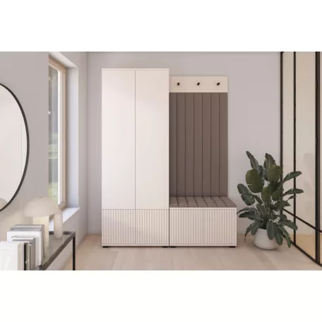 Rayo 1 kárpitozott előszobafal, kasmír - barna 06