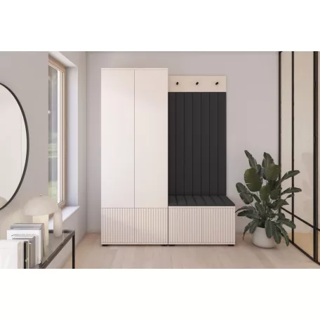 Rayo 1 kárpitozott előszobafal, kasmír - fekete 16