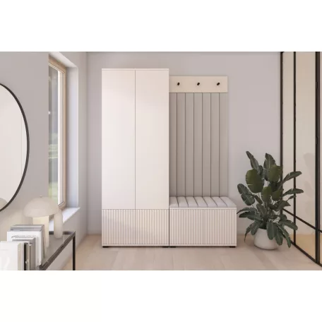 Rayo 1 kárpitozott előszobafal, kasmír - ezüst 32