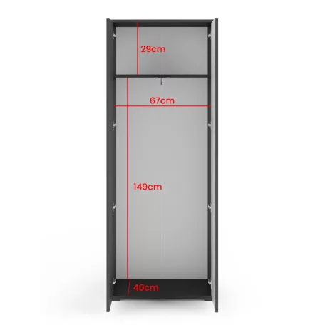 Ross 1 kárpitozott előszobafal, fekete/artisan - krém 02