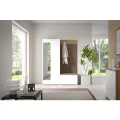   Sevilla 1 kárpitozott előszobafal, artisan/fehér - barna 06