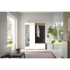 Sevilla 1 kárpitozott előszobafal, artisan/fehér - fekete 16