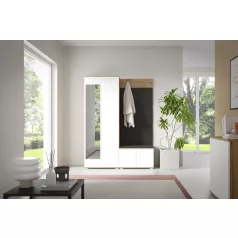   Sevilla 1 kárpitozott előszobafal, artisan/fehér - fekete 16