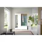 Sevilla 1 kárpitozott előszobafal, artisan/fehér - aqua 22 - egyedi