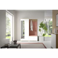   Sevilla 1 kárpitozott előszobafal, artisan/fehér - rózsaszín 23 - egyedi