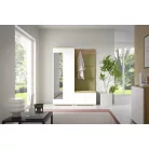 Sevilla 1 kárpitozott előszobafal, artisan/fehér - zöld 27 - egyedi