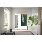 Sevilla 1 kárpitozott előszobafal, artisan/fehér - sötétzöld 28 - egyedi