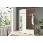 Sevilla 2 kárpitozott előszobafal, artisan/fehér - barna 06