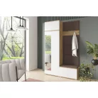 Sevilla 2 kárpitozott előszobafal, artisan/fehér - sötét barna 08