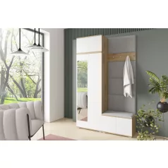   Sevilla 2 kárpitozott előszobafal, artisan/fehér - szürke 14