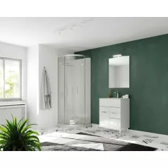   Madrid 60cm-es két ajtós, egy fiókos fürdőszobaszekrény + mosdó