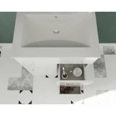   Madrid 80cm-es két ajtós, két fiókos fürdőszobaszekrény + mosdó