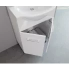 Smart 55cm-es két ajtós fürdőszobaszekrény polccal + mosdó