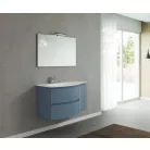Armonia 105 cm-es fürdőszobaszekrény tengerkék + mosdó balos