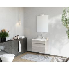   Bogota 60cm-es 1 fiókos fürdőszobaszekrény szürke tölgy + mosdó